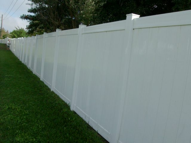 Cleaned PVC Community Fence