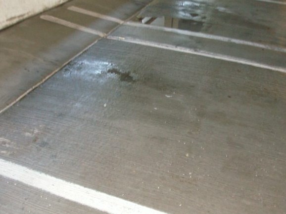 Treated oil spot