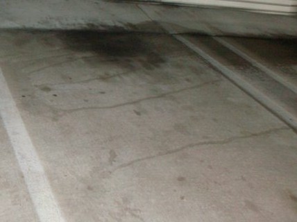 Untreated oil spot