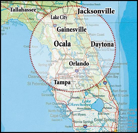 Orlando Pressure Washing and Roof Cleaning Service Area