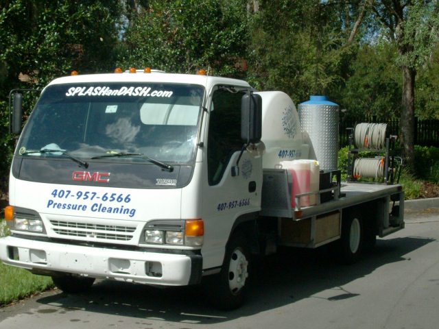 orlando pressure washing orlando roof cleaning service truck